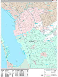 National City Wall Map Premium Style 2026